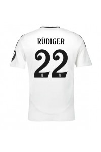 Real Madrid Antonio Rudiger #22 Voetbaltruitje Thuis tenue 2024-25 Korte Mouw